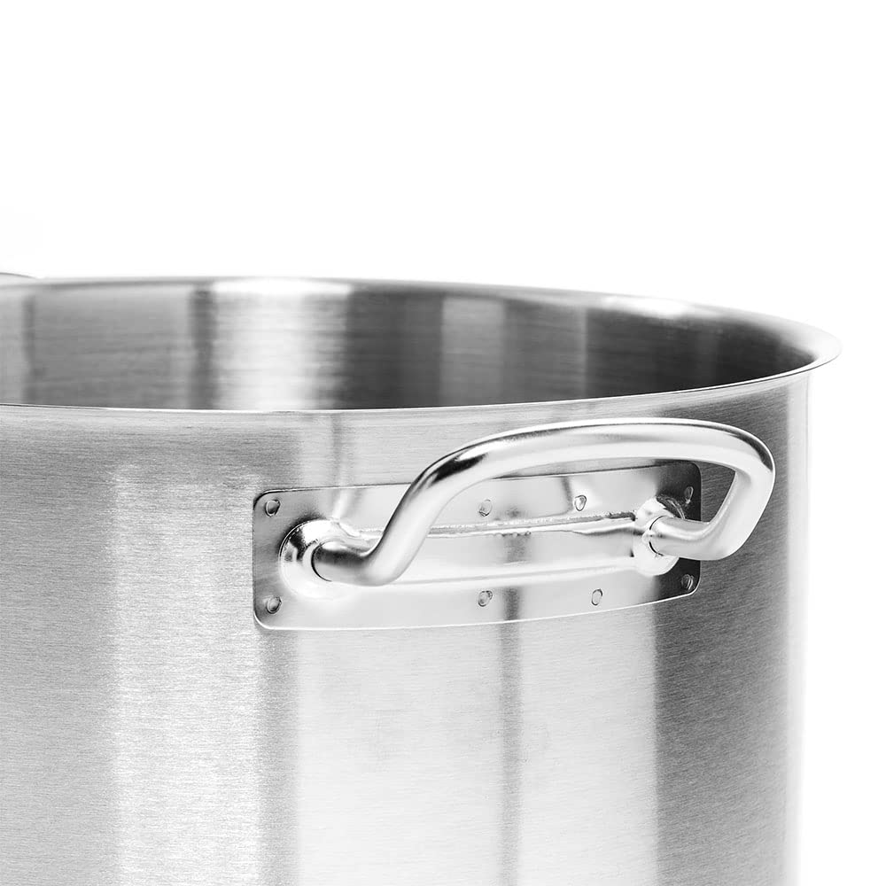 Forgast Basse Pot | Roestvrij staal | Capaciteit 18 liter | Diameter ⌀ 35 cm | De pot kan worden gebruikt op alle soorten lichten: elektrisch, gas en inductie | Wasbaar in de vaatwasser