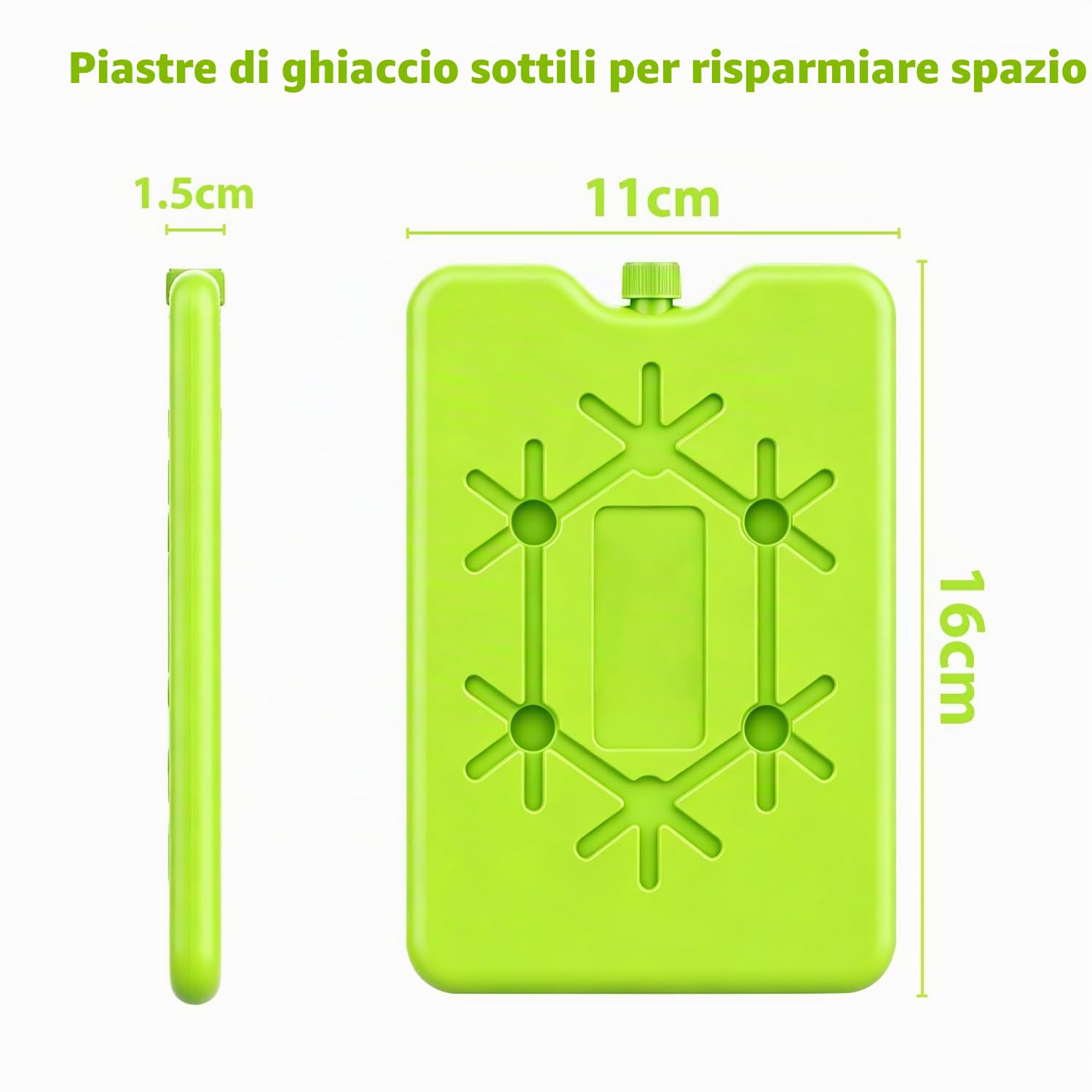 Ghiaccio per Borsa Termica, Ghiaccioli per Borsa Frigo, Mattonelle Ghiaccio | 4 Pz Tavolette Ghiaccio,200 ML Ghiaccioli per Borsa Frigo Piatto,Elementi Refrigeranti per Borsa Termica e Frigo da Campeggio