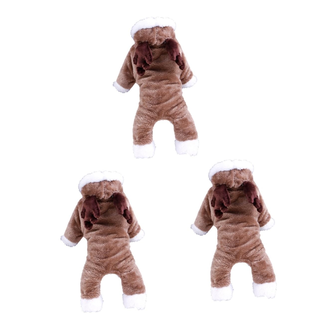 BESPORTBLE 3 Pz vestiti invernali per animali domestici cappotto cane piccolo cappottino cane piccolo abito felpe invernali felpe per cani panno per cani giacca con cappello