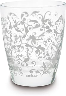 Excelsa Domus septiembre Vidrios, Vidrio, Blanco, 2 Piezas