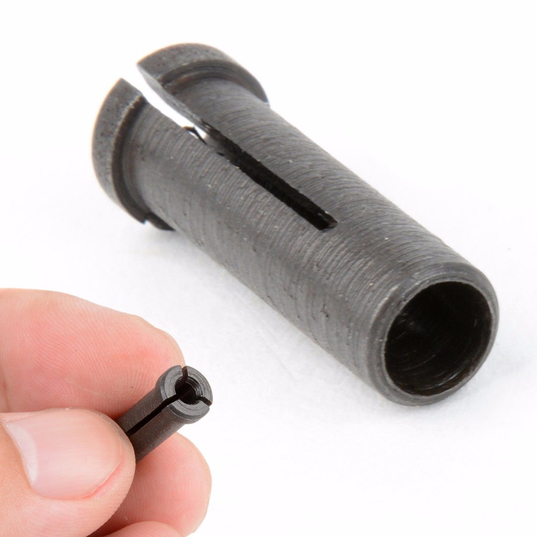 1 adaptateur réducteur en métal noir de 6 mm à 3 mm pour meuleuse électrique outils rotatifs