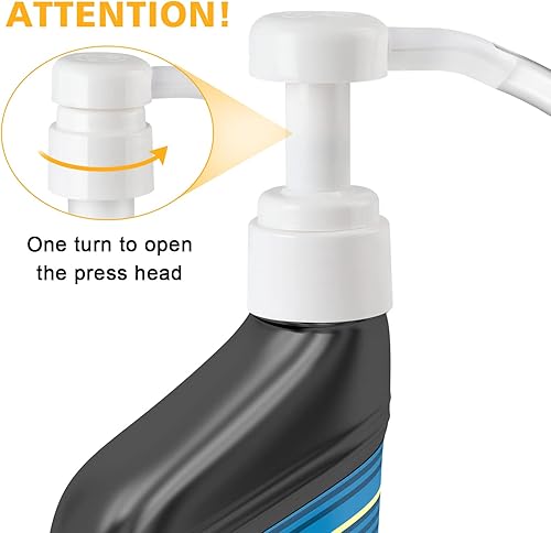 Miniatura 3 de Ouzorp Bomba de líquido para botellas de cuarto de galón  Bomba manual de 5 cc para transferencia de aceite, transmisión y líquido diferencial, no