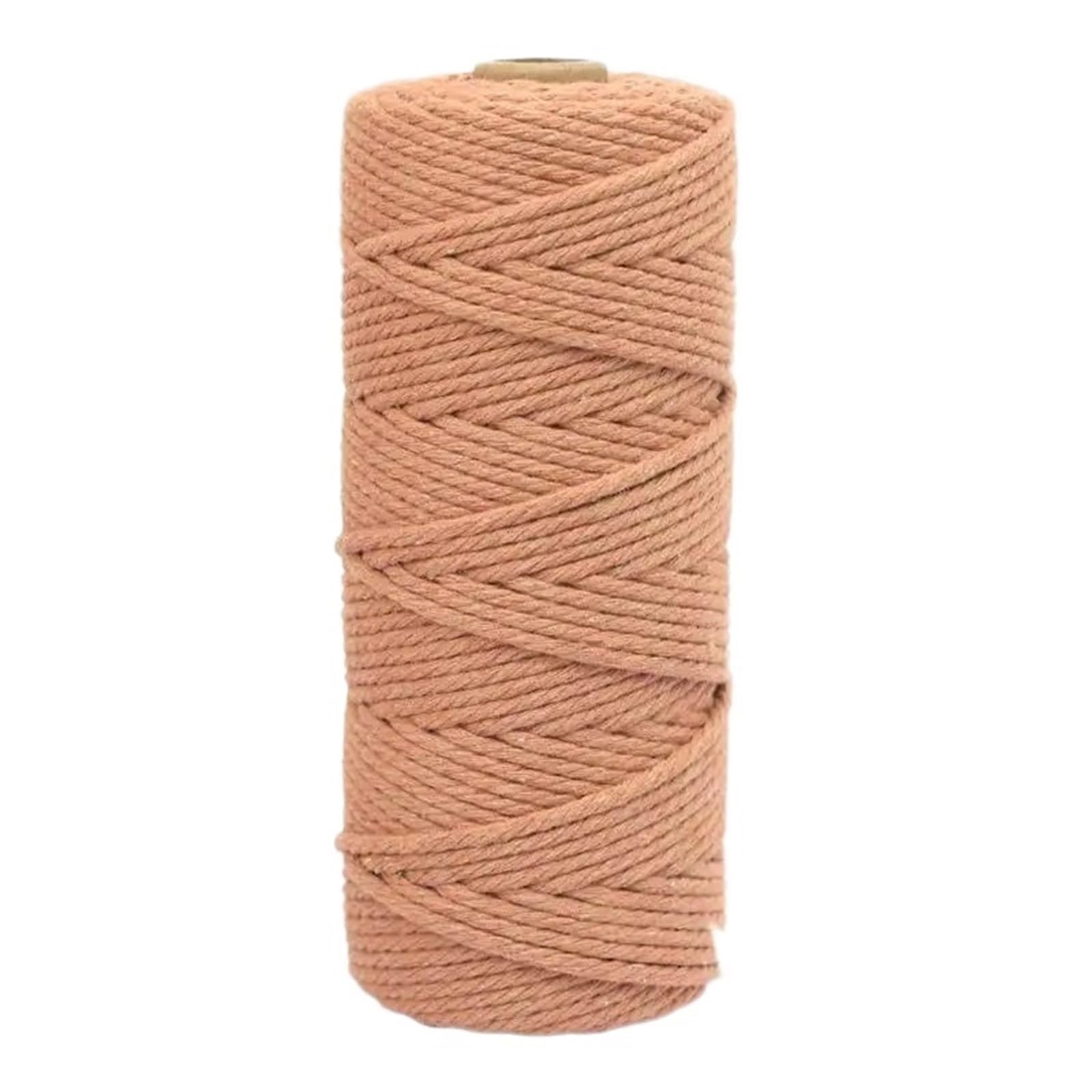 Cotton Macrame Cord 3.0mm-100m Colorful Natural Cotton Macrame Rope Cord for Wall Hanging Plant Hangers Crafts(Color3)