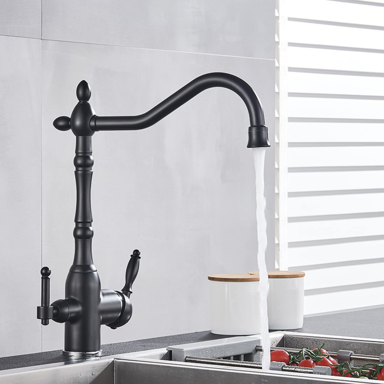 Taps purification rotatifs pour eau filtrée cuisine