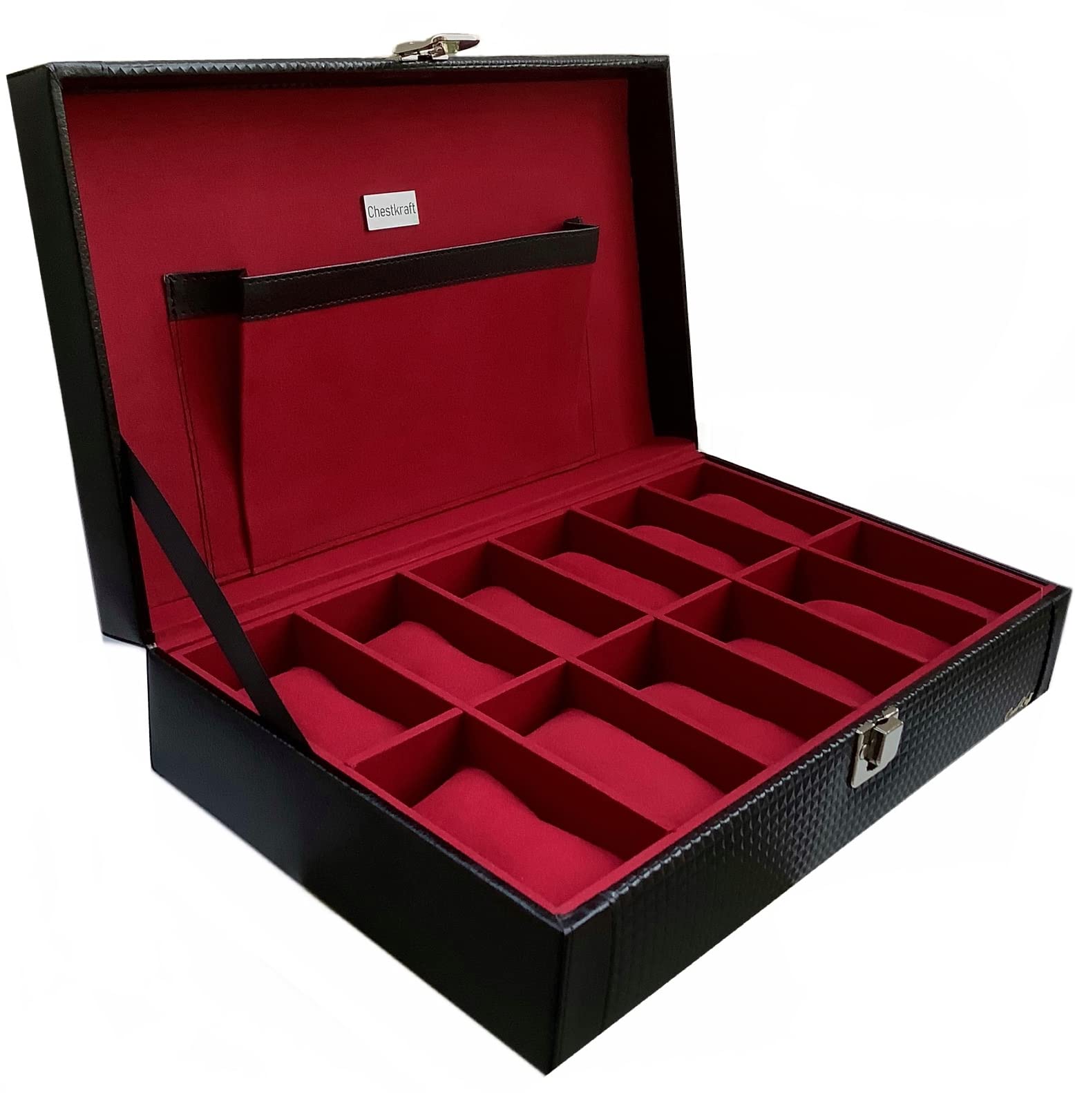ChestKraft “Black Ocean Pearl” 12 Watch Organiser (B08MBD9K3M) Amazon Price History, Amazon Price Tracker