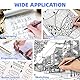 AKARUED Fineliner Schwarz Stifte, 12 Stück Fineliner Set Schwarz, Wasserfest Tuschestifte zum Skizzieren, Permanent Pigment Liner zum Bullet Journal Künstler Illustration, Tchnische Zeichnung