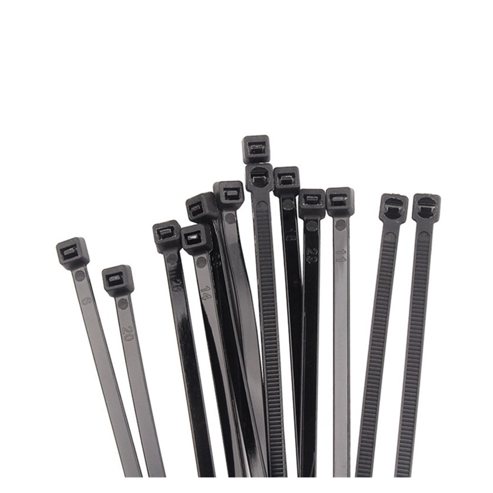 Sepkus 100 Bridas de Nailon para Cables 3 x 100/4 x 150/5 x 200, Color Negro, 100 Unidades, tamaño: 3 x 150 (Negro, 100 Unidades, 4 x 150)