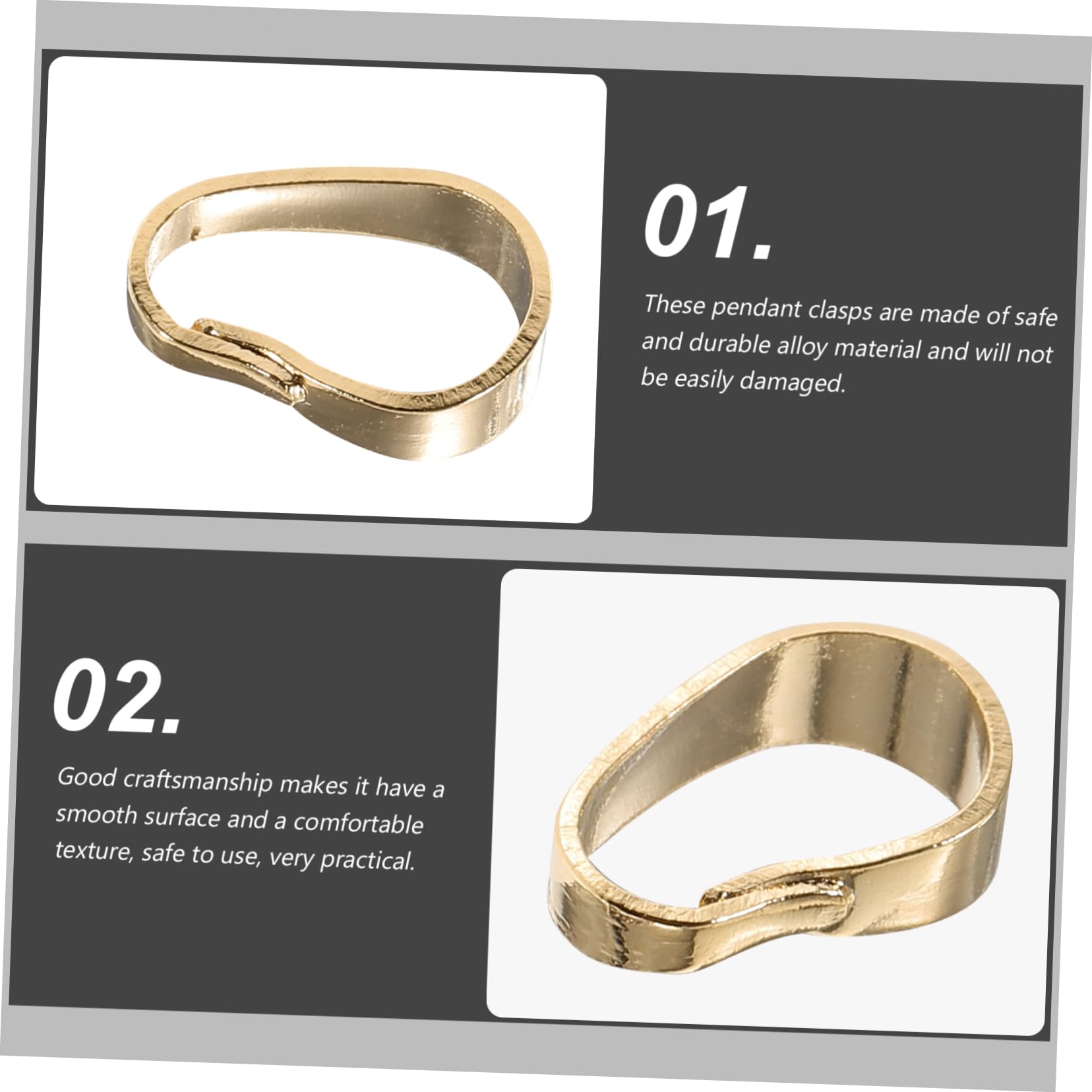 NUOBESTY 500stücke Anhänger Verschlüsse Diy Schmuckherstellung Kettenverschluss Für Halsketten Armbänder Leicht Und Langlebig Für Kreative Bastelprojekte Und Schmuckzubehör