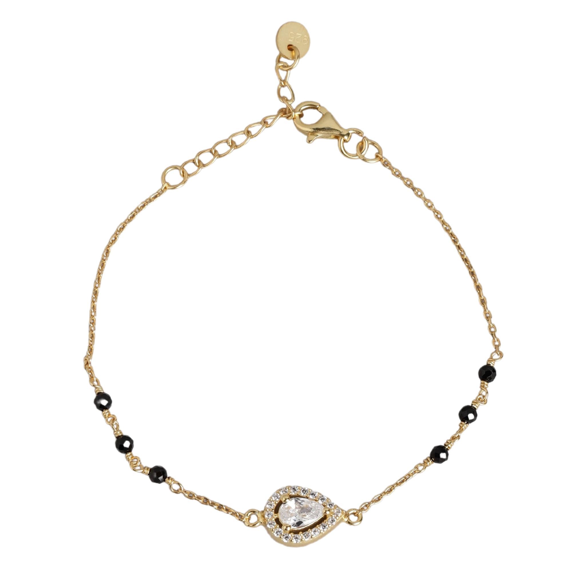 ZAVYA 925 Sterling Silver Cubic Zirconia Modest Gold Plating Chain Bracelet | | Gift for Women and Girls | With Certificate of Authenticity and 925 Hallmark (B0CKBXSX2Y) Amazon Price History, Amazon Price Tracker