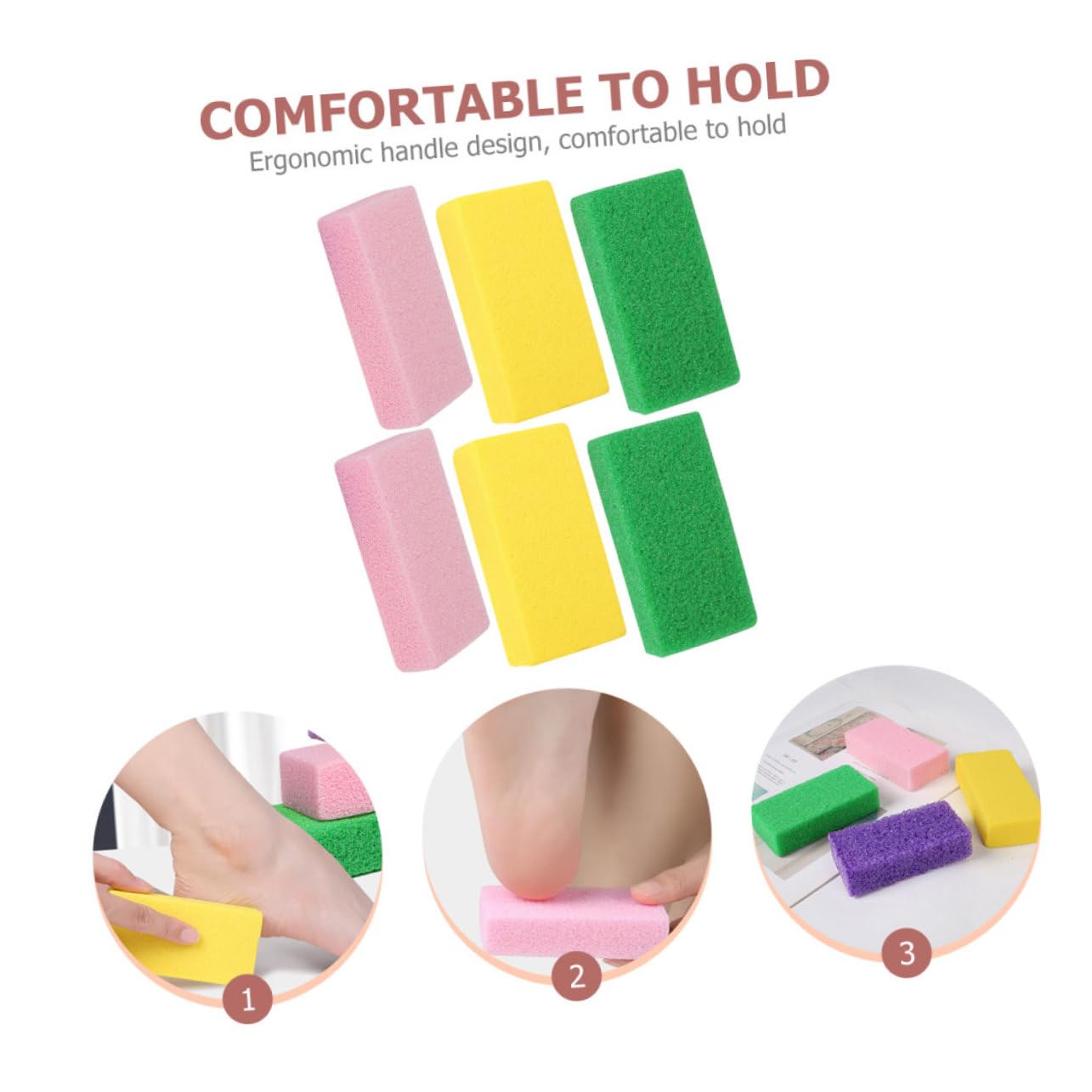 FRCOLOR Pz Tavola Di Sfregamento Della Pietra Pomice Kit Per Pedicure Pietre Pomici Per i Piedi Pietra Pomice Del Piede Lavasciuga Del Tallone Lima Esfoliante Piedi Lavapiedi Trimmer Pu