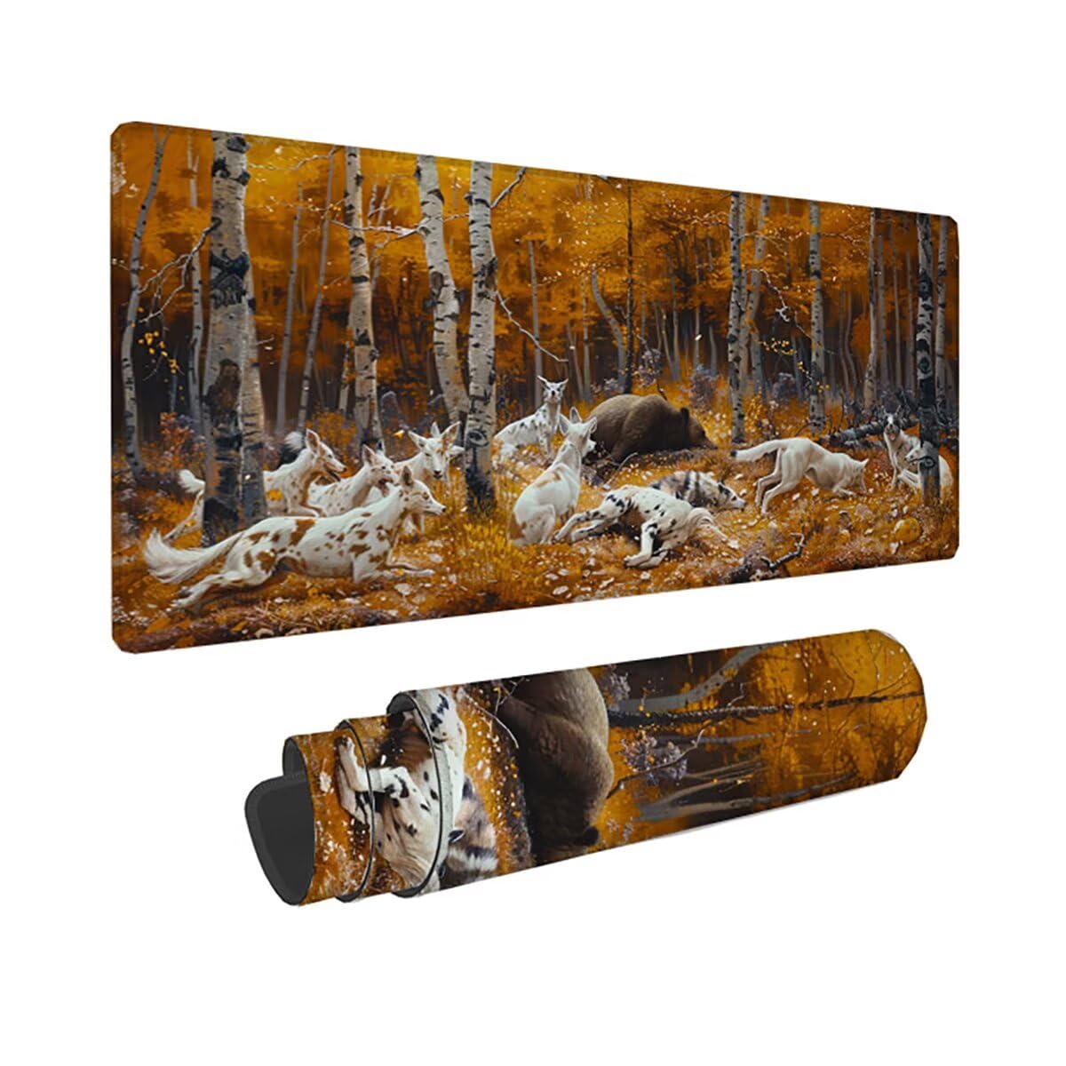 Podkładka pod mysz do gier, 1200 x 600 x 3 mm, XXL, duża, antypoślizgowa wodoodporna, rozszerzona długa klawiatura podkładka pod mysz, akcesoria biurowe, do gier, komputera, komputera zwierzęcego