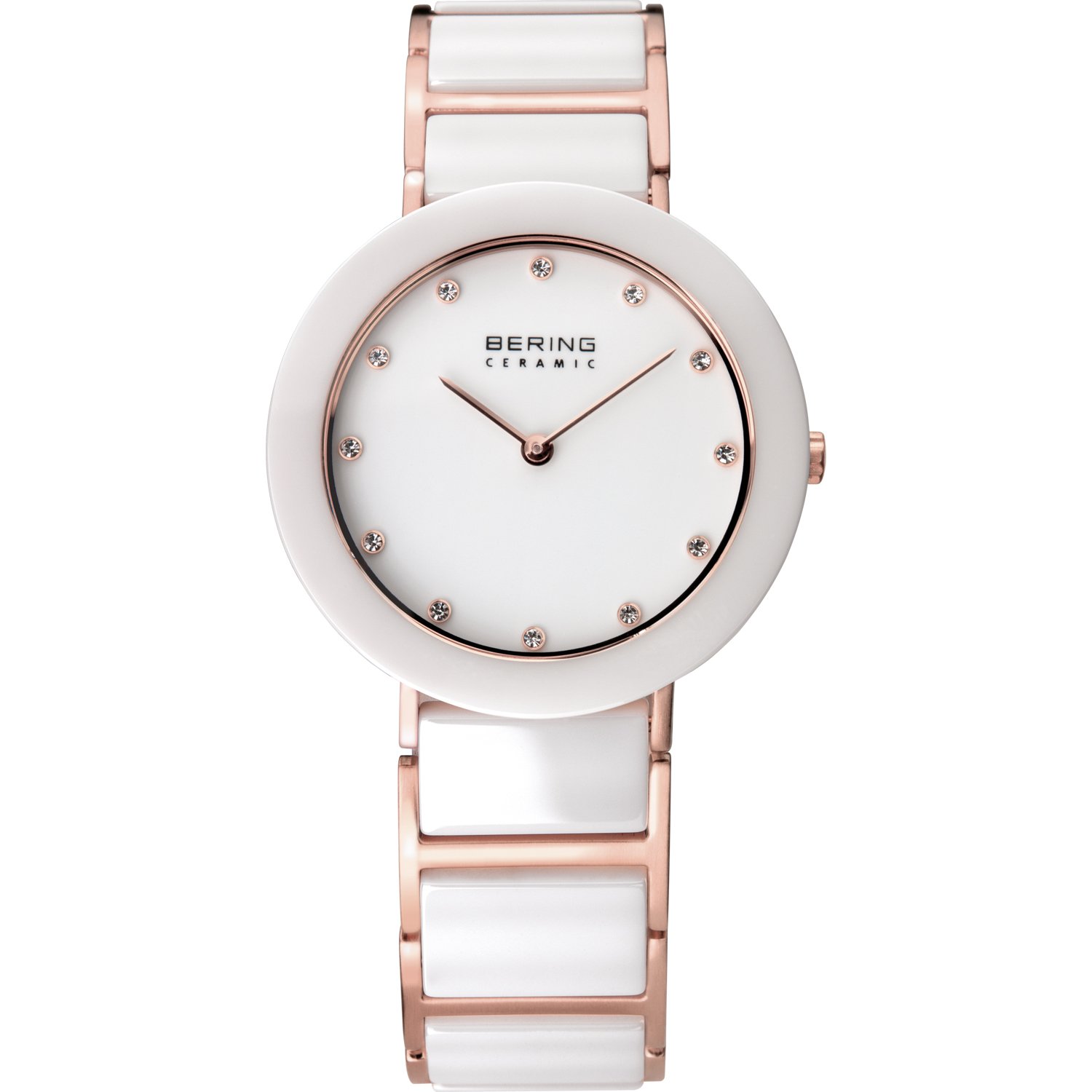 BERING Donna Analogico Quarzo Ceramic Orologio con Cinturino in Acciaio inossidabile/Ceramica Cinturino e Vetro zaffiro 11429-766