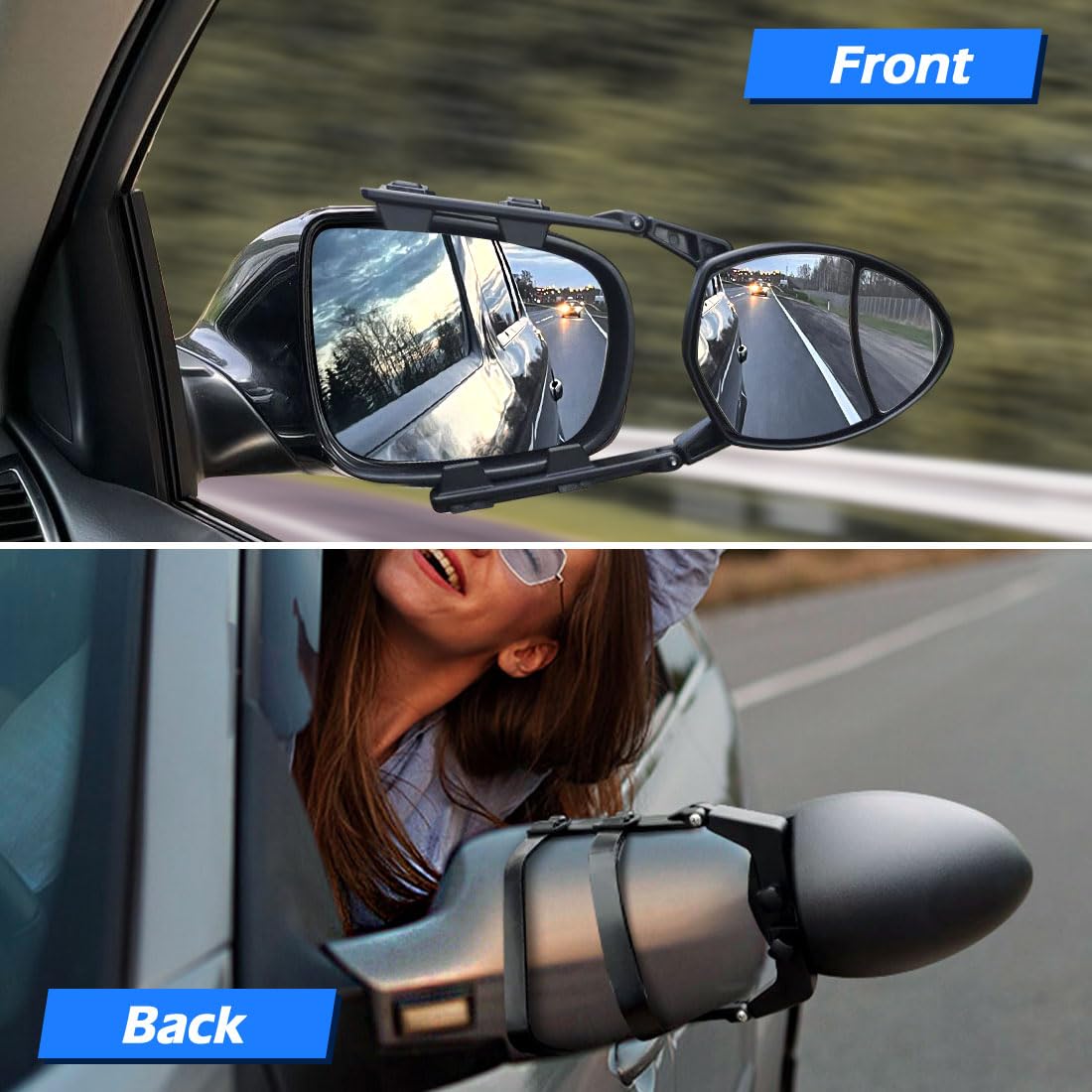 Specchietti Per Roulotte - 2 Pezzi Regolabili | Estensione Universale Per Auto E Camper