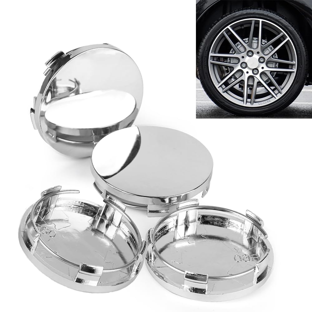 RXKFIGX Tyre Center Hub Cover for Auto Universal Wheel Hub Caps Hub Centre Caps 60mm Wheel Centre Cap 4Pcs Wheel Centre Alloy Hub Center Caps Hubcaps Compatible Wheel Centre Cap