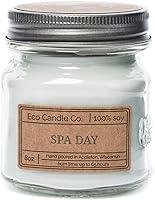 Vista 64 de ECO CANDLE CO. Vela reciclada, Pastel de Ron y Caramelo, 26 oz. - Aromas de Caramelo, Ron, Arce, Almendra, Pera y Vainilla - 100% Cera de Soya, Sin