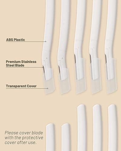 Miniatura 4 de 15 piezas de afeitar Dermaplane para la cara de las mujeres, maquinillas de afeitar de cejas, afeitadoras faciales para mujeres, herramienta de