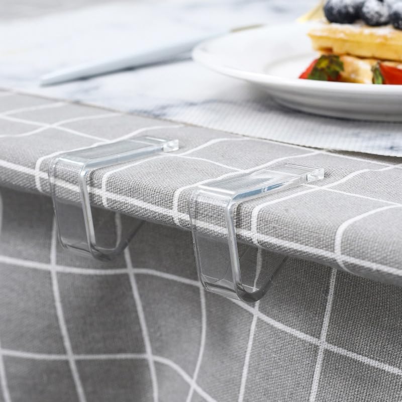 Set of 4 Tablecloth Holding ClipsTablecloth ClipsSpring Plastic Tablecloth Clips- Small