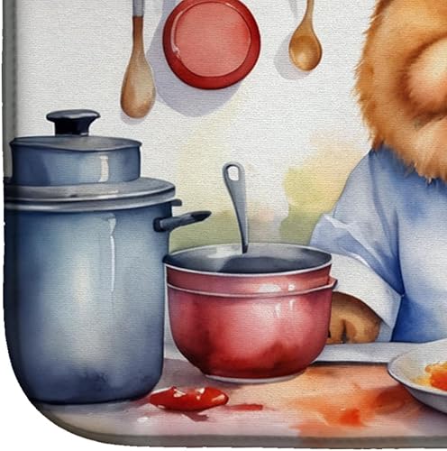 Miniatura 4 de Caroline's Treasures DAC6232DDM Chow Chow The Chef Dish Drying Mat Absorbent Dish Drying Mat Pad for Kitchen Counter Dish Drainer Mat for
