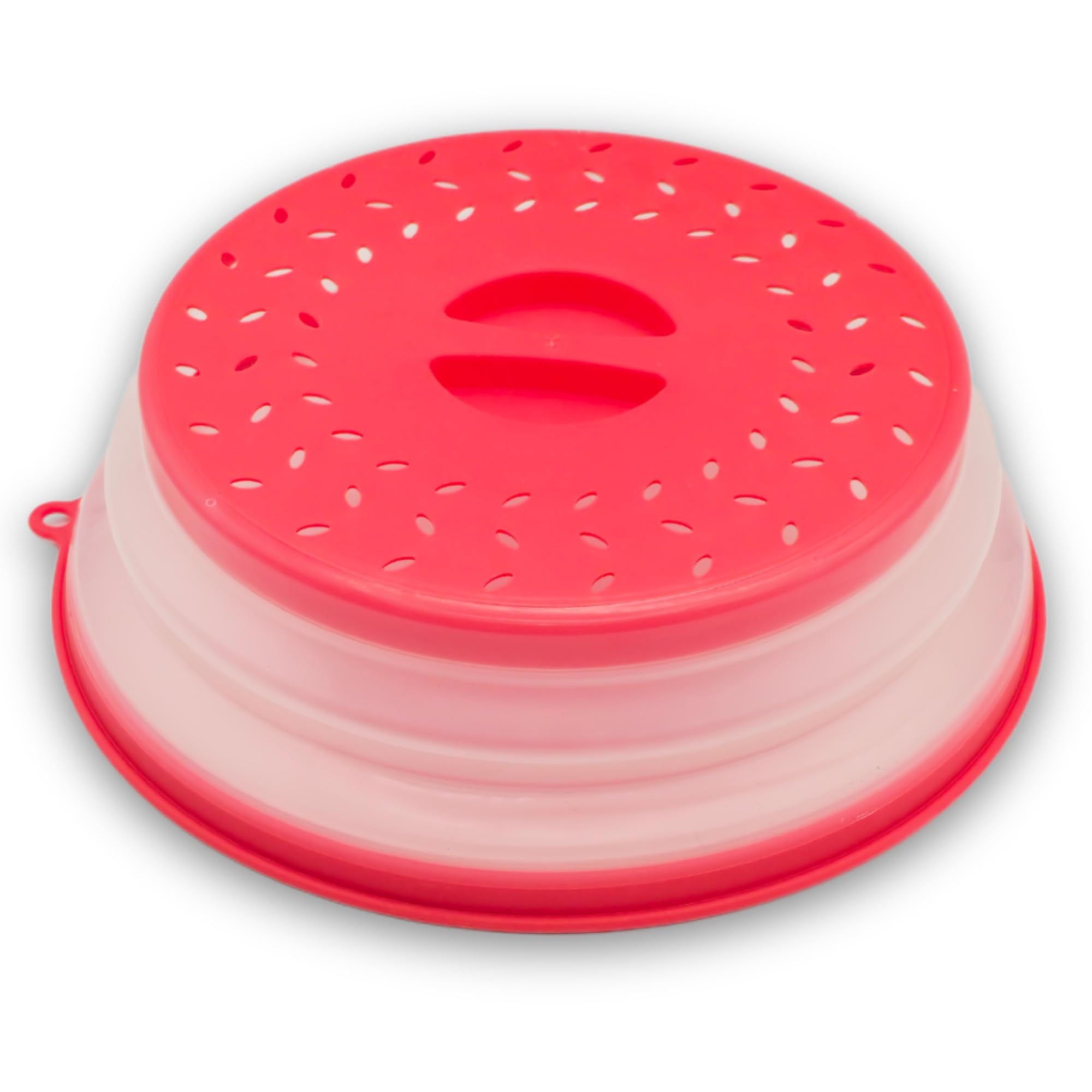 Cubierta de salpicaduras de microondas de 10.5 pulgadas, cubierta plegable de silicona para salpicaduras de alimentos, cubre el plato y el plato, tapa duradera para alimentos para microondas con