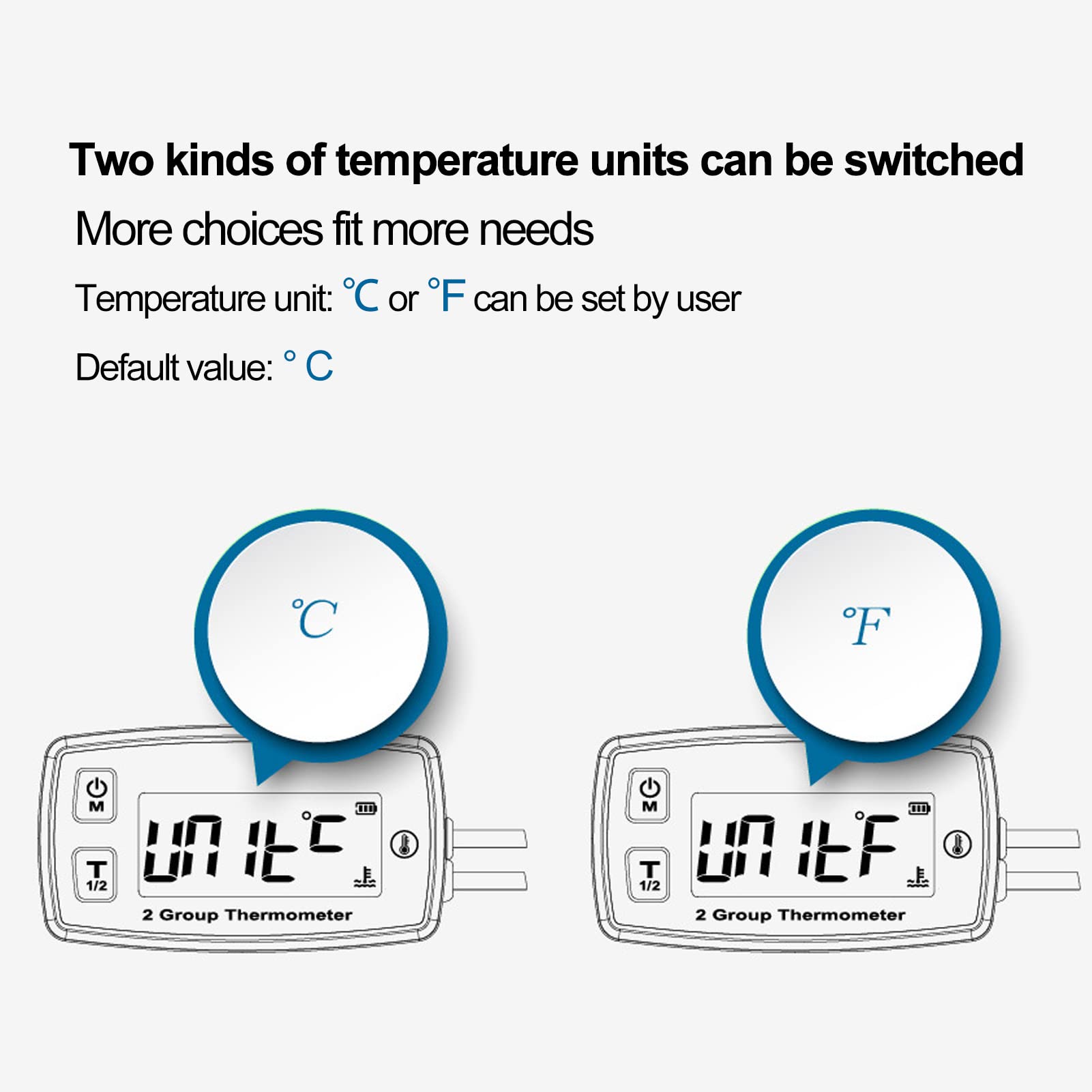 Termómetro De Motor De Doble Canal Vomeko: Medidor De Temperatura Digital Con Pantalla LCD Y Luz De Fondo Verde, Termómetro Digital Para Motores, Motocicletas, Barcos, Vehículos Todo Terreno Y Más