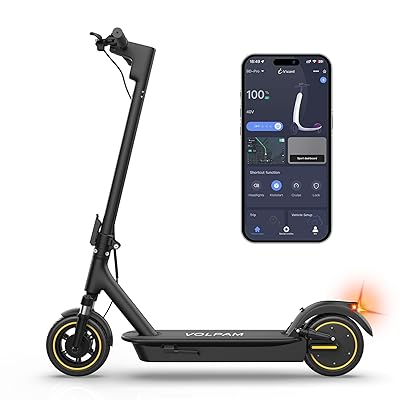 VOLPAM 10 Inches Electric Scooter, Dual Suspension, 22 MPH Top Speed, 500W Powerful Motor, 28 Miles Long Range, Dual Braking, Max Load 264 lbs
