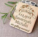 Save the date Custom, wedding save the dates, wooden save the date Custom, rustic save the dates, Mountain design save the dates, 1 pc