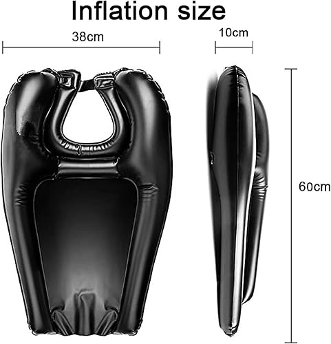 Miniatura 2 de Yuehuam Cuenco inflable para champú, bandeja portátil para lavado de cabello para ancianos, postrados en cama, discapacitados, lesionados,