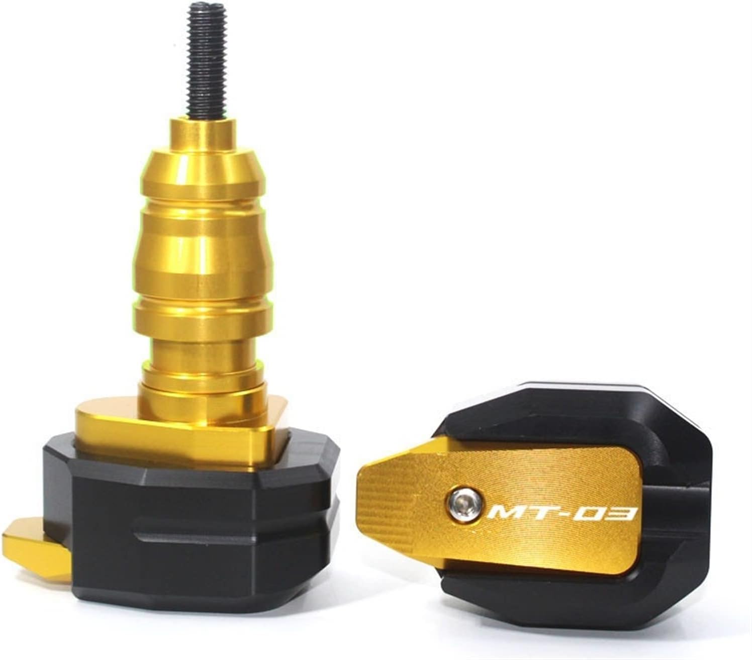 for MT-03 MT03 MT 03 2015 2018 CNC Motorcycle Accessories Falling Protection Frame Slider Guard Anti Crash Pad Regulator (Color  Gold)