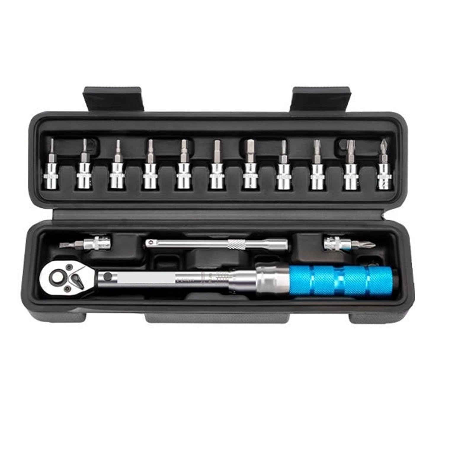 OLAQWENB Torque Wrenches Multitool Torque Wrench Set 1/4" 2-24Nm Double Scale Maintenance Tool Allen Key Combination Repair Kits Precision Torque Wrench