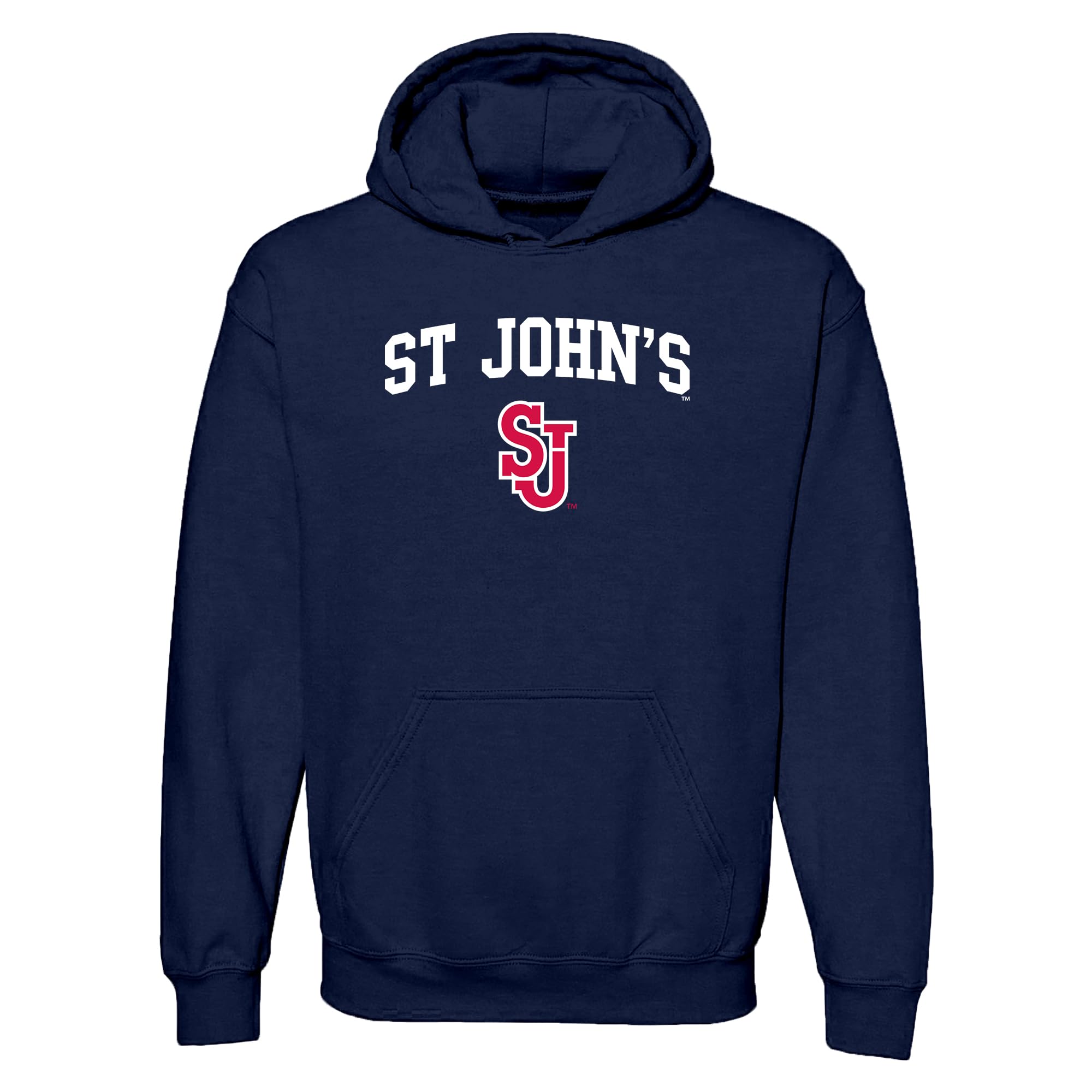 UGP Campus Apparel NCAA Officially licensed College - University Team Color Arch Logo Hoodie, St John's University Red Storm Navy, XXL โ image 1