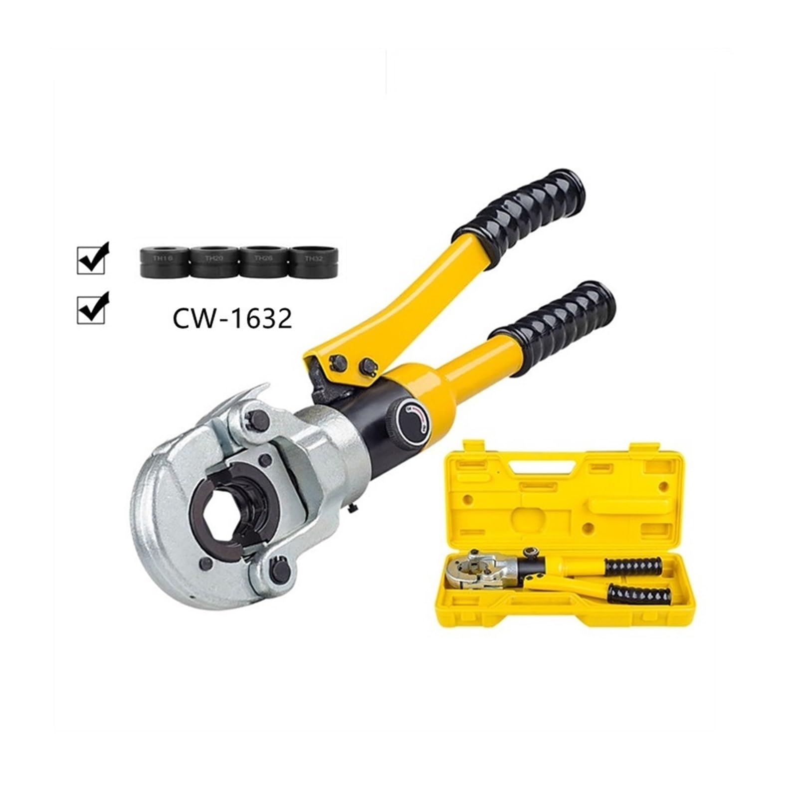 Zaciskarka do rur hydraulicznych Pex TH 16 20 26 32 CW-1632 Zacisk grzewczych podłogowych, ciśnieniowych 10T Do użytku DIY