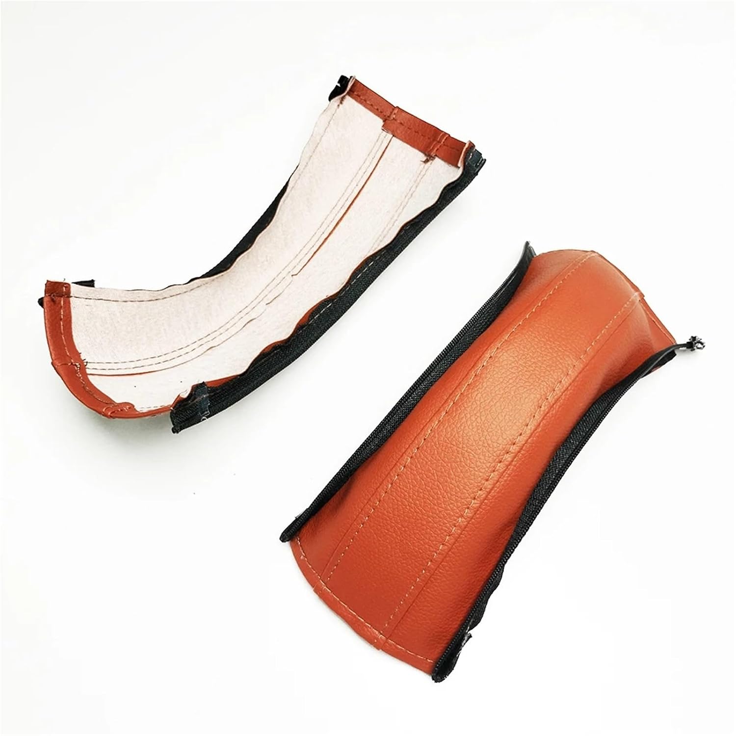 Buggy Push Bar Leather Cover for Vista V1/V2 Pushchair Mom Handrail Protective Casing DIY Baby Stroller Replace Parts(Brown-Vista)