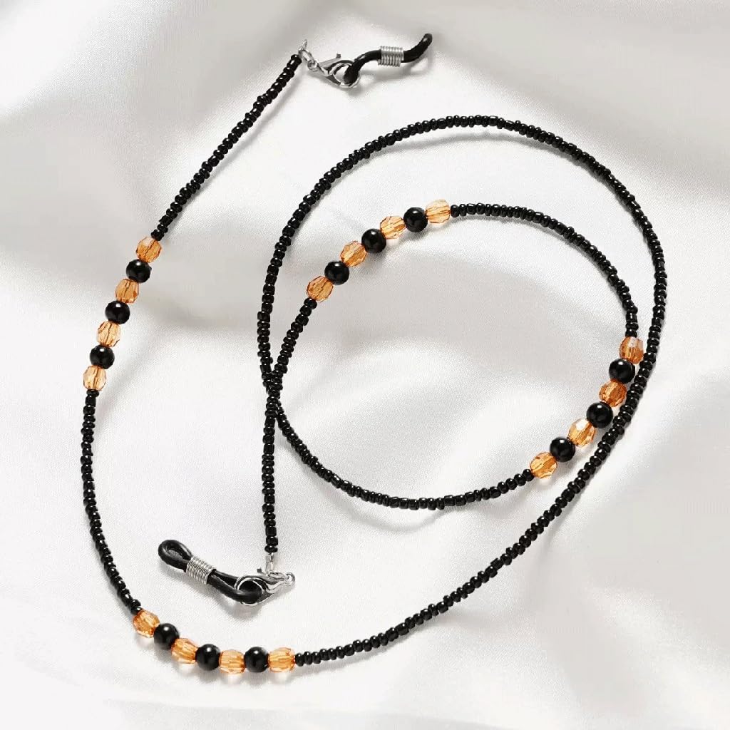 Cuello Colgante de Cadena de Gafas con Cuentas Decorativas Que no se decoloran y no Caen