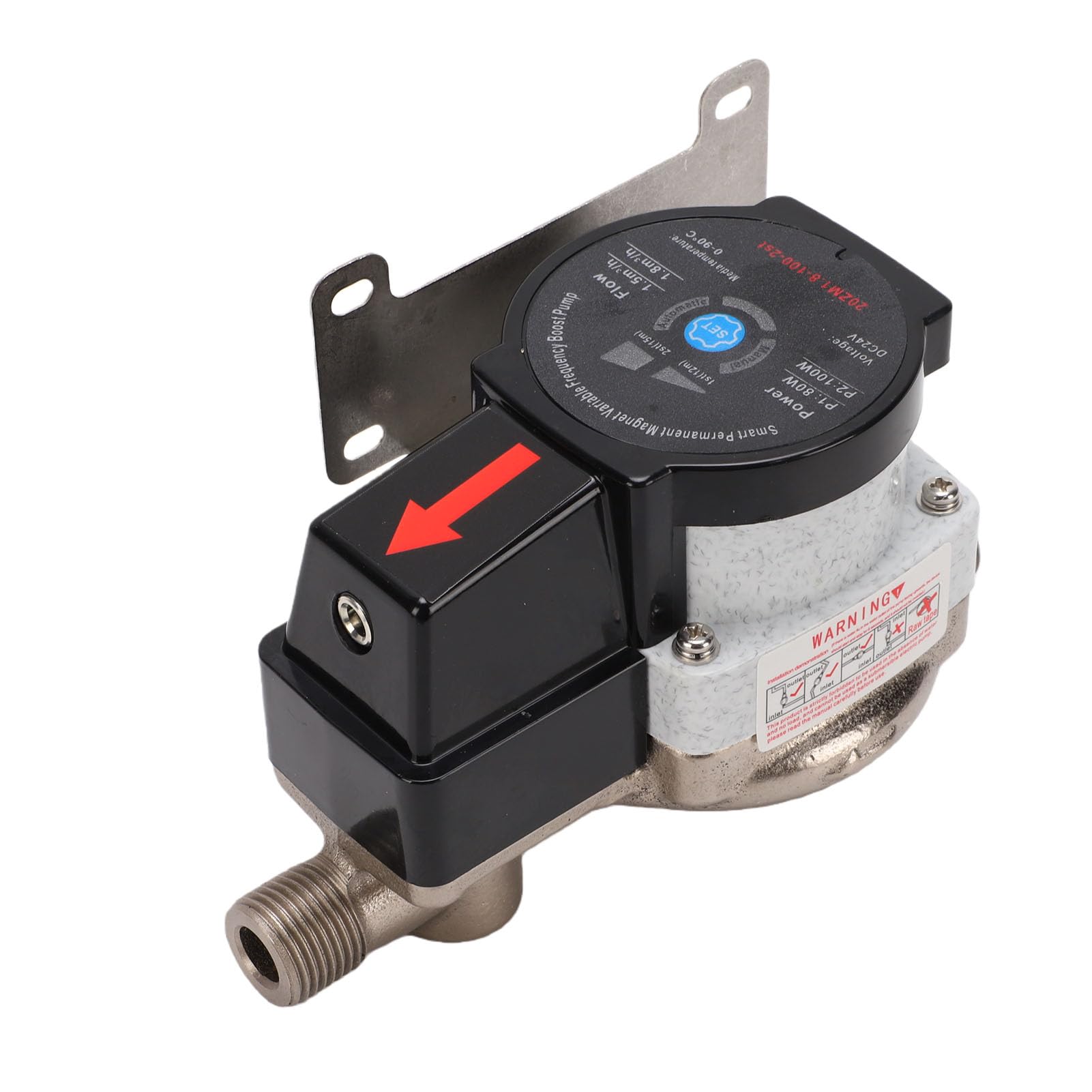 FTVOGUE Pompa Booster Pressione Acqua 150 W, Pompa Doccia Silenziosa | Corpo in Ghisa e Acciaio Inossidabile, Bassa rumorosità 40 DB, Spegnimento Automatico Intelligente, per Irrigazione