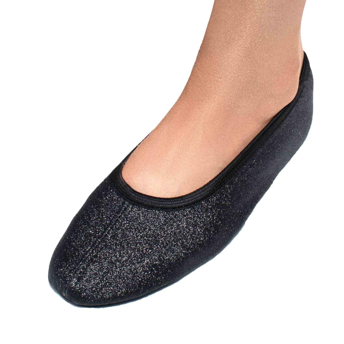 Lappade Zapatillas de gimnasia, zapatillas de ballet para mujer, hombre, niña, niño, con suela de goma con purpurina