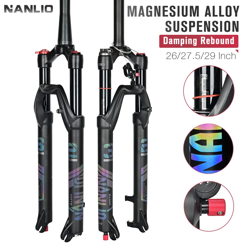 Amazon | NANLIO 自転車サスペンション 26/27.5/29インチ エアフォーク
