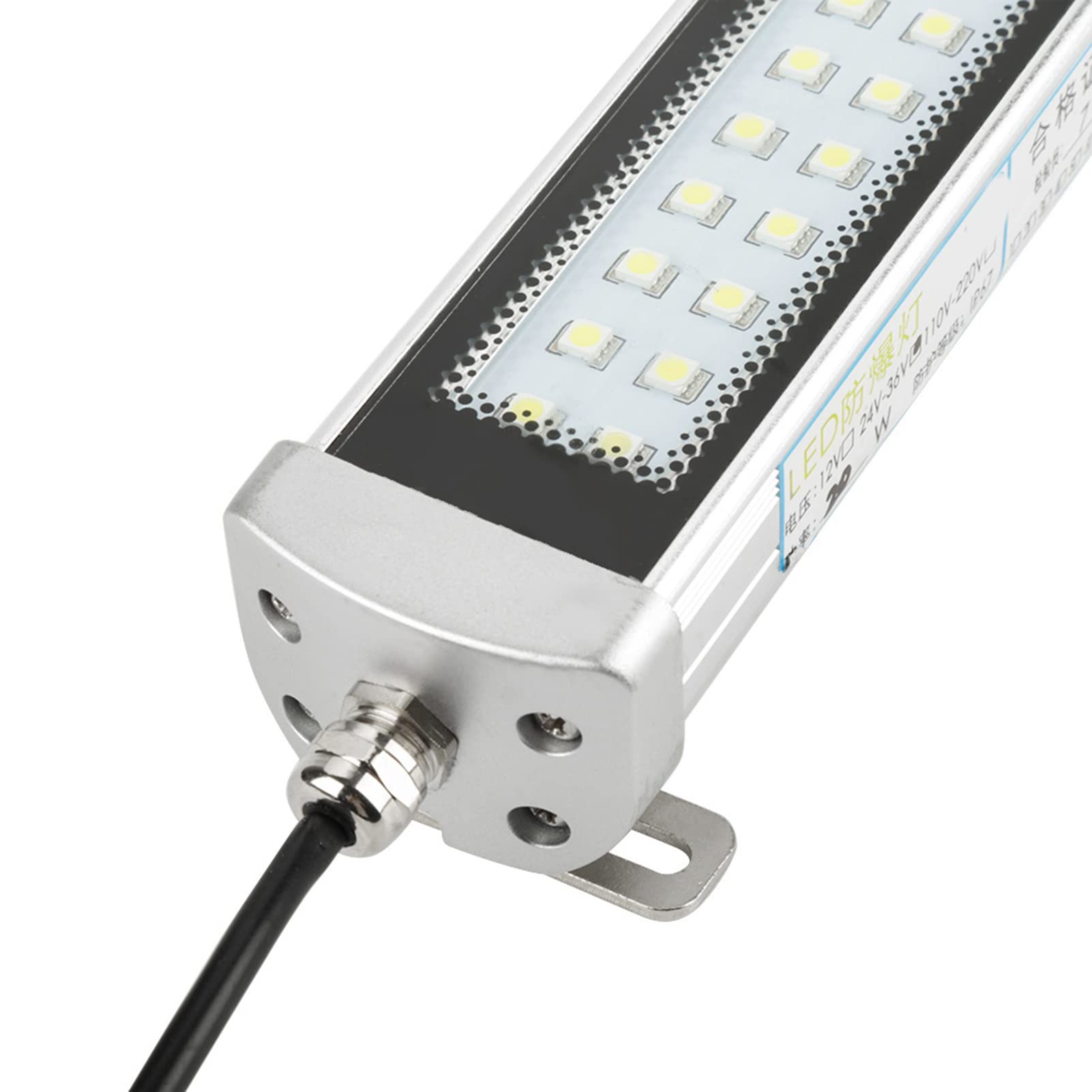 Lampada a LED impermeabile per macchina CNC Lampada da lavoro industriale a prova di officina anti-esplosione Tri-prova 24-36V 40W
