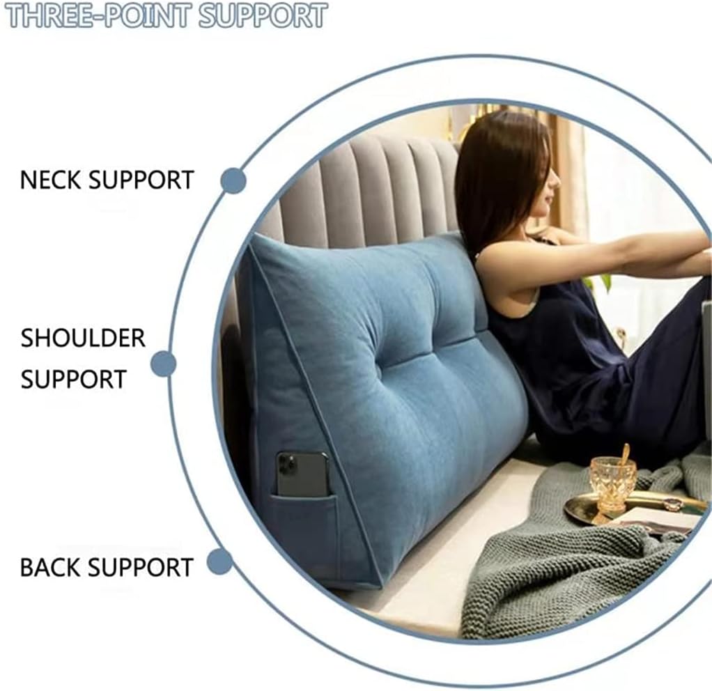 Cojin Lumbar Sofa Almohada Lumbar Triangular Gris Oscuro