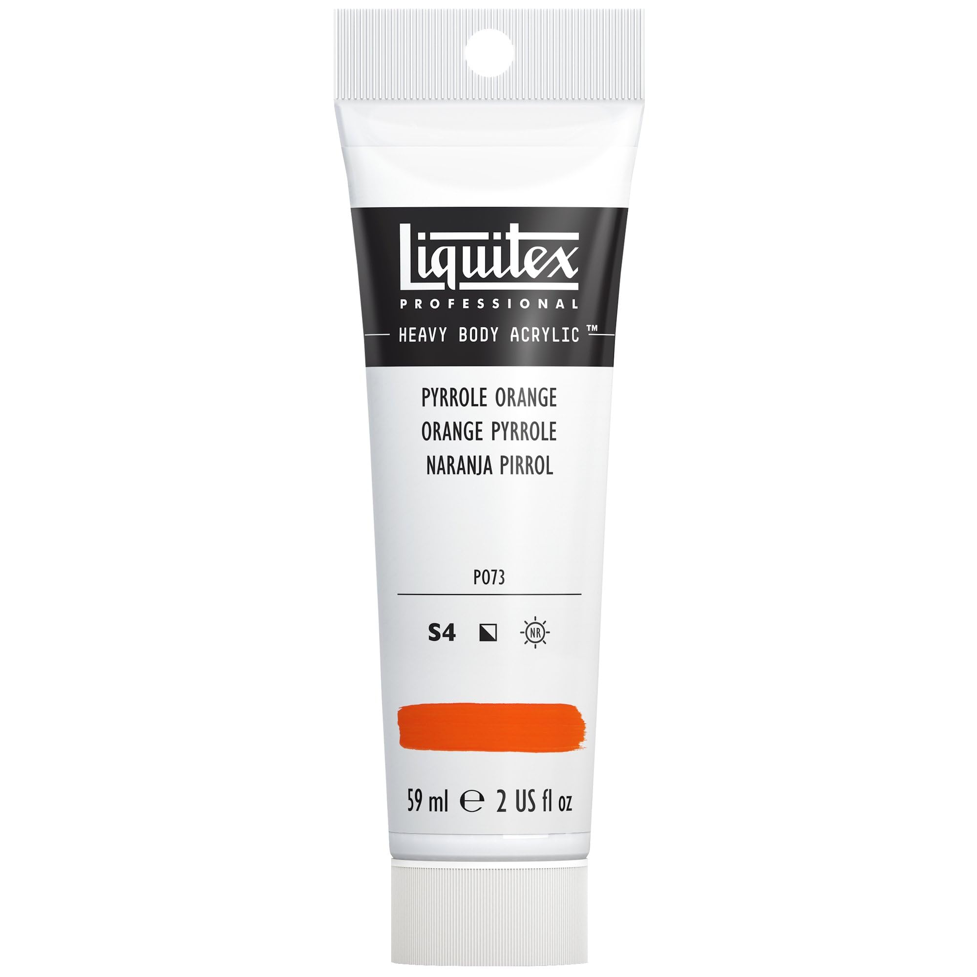 Liquitex Professional Heavy Body Acrylfarbe, Acryl in Künstlerqualität, 59ml Tube - Pyrrolorange