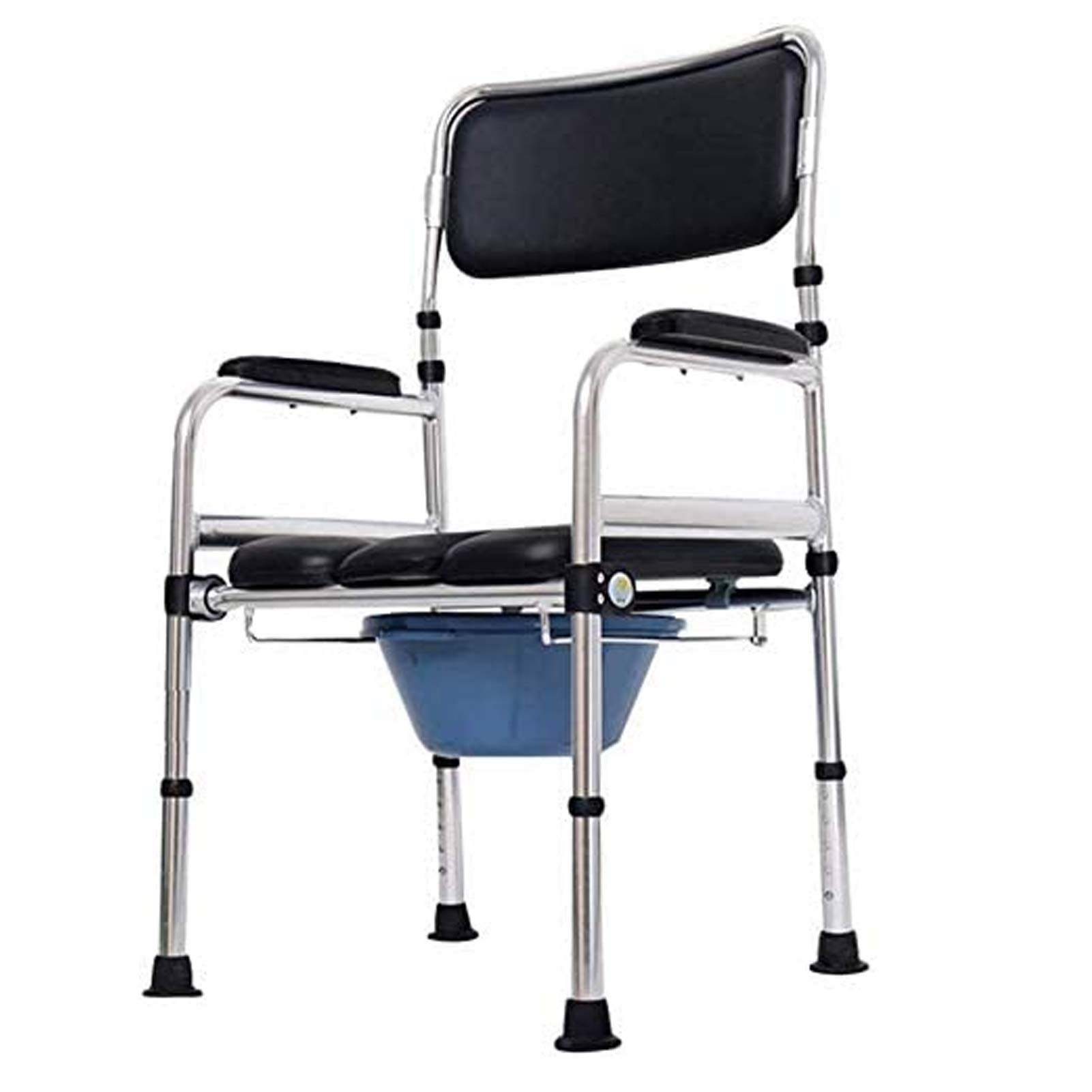 Bedside Commode Commode Chair Bedside Commode Chair, Safety Armrest, 3-in-1 Shower Chair, with Lid