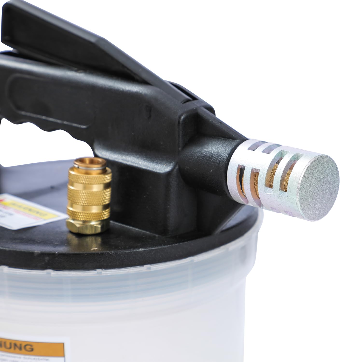 KATSU Tools Kit di spurgo pneumatico del liquido dei freni, 2 litri, con bottiglia di riempimento da 1 litro, adatto per la maggior parte dei sistemi frenanti standard e ABS, per auto, camion