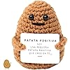 HYGGELAND Regalo Original Regalo Motivador y Divertido | Patata Positiva en Español Idea Graciosa Cumpleaños Hombre Mujer Pareja Adolescente Colega Oficina Peluche Inusual Muñeco de Humor y Motivació