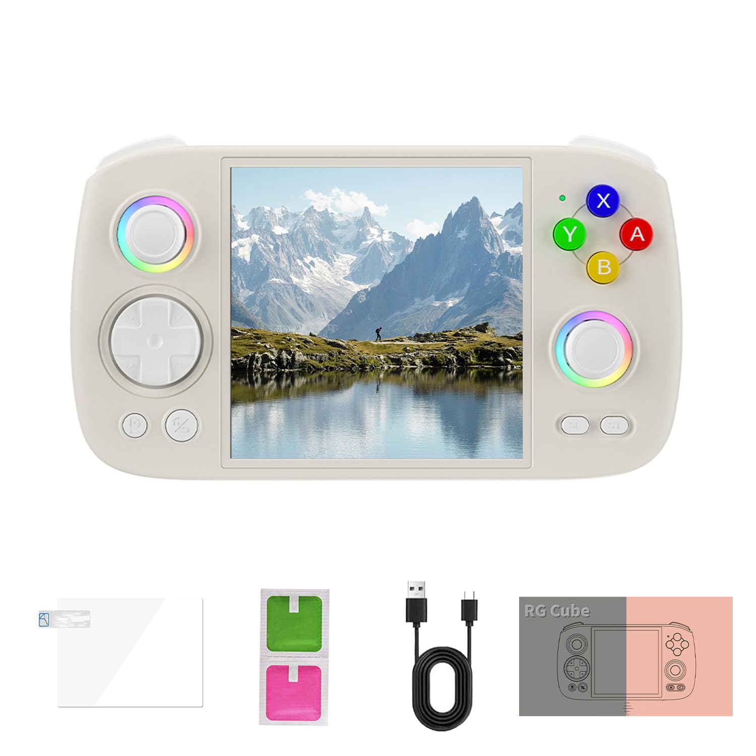 Amazon.com: RG Cube Handheld Console 3.95 Inch IPS Screen 64G TF