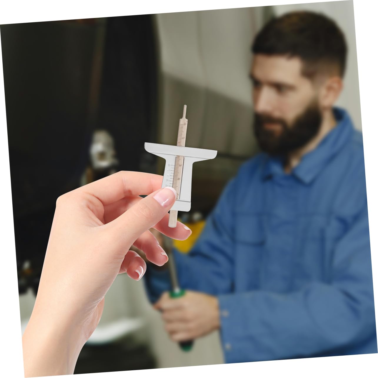 MOLUCKFU 2pcs Car Tire Tread Depth Gauge Tool Tire Depth Measurer for Auto Precise Accurate Tire Gauge Depth