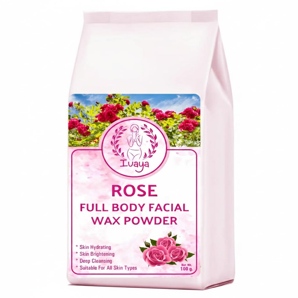 Full Body Wax Powder for Women and Men - 5 Minutes Painless Herbal Wax Powder for Hair Removal | Easy to Use at Home, No Chemicals - No Irritation (200g) (100g, Rose)-image-21