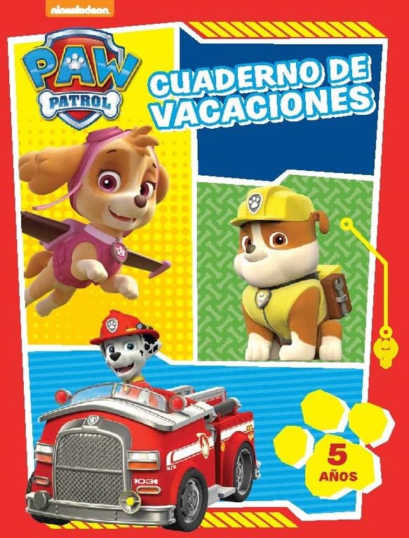 Paw Patrol | Patrulla Canina. Cuaderno de vacaciones - Cuaderno de vacaciones (5 años) (Nickelodeon)