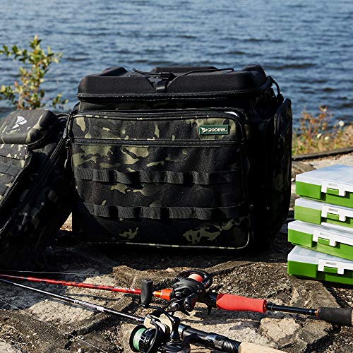 Rodeel Angeltasche, Große Angelgerät Tasche, Wasserdichter Angelbeutel zur Aufbewahrung und Organisation von… – Bild 8