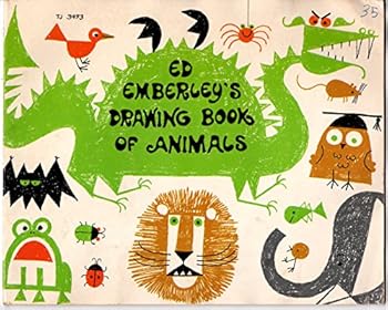 Paperback Ed Emberley's Drawing Book of Animals, 1974 SCHOLASTIC BOOK SERVICE # tj 3493, Paperback, Book