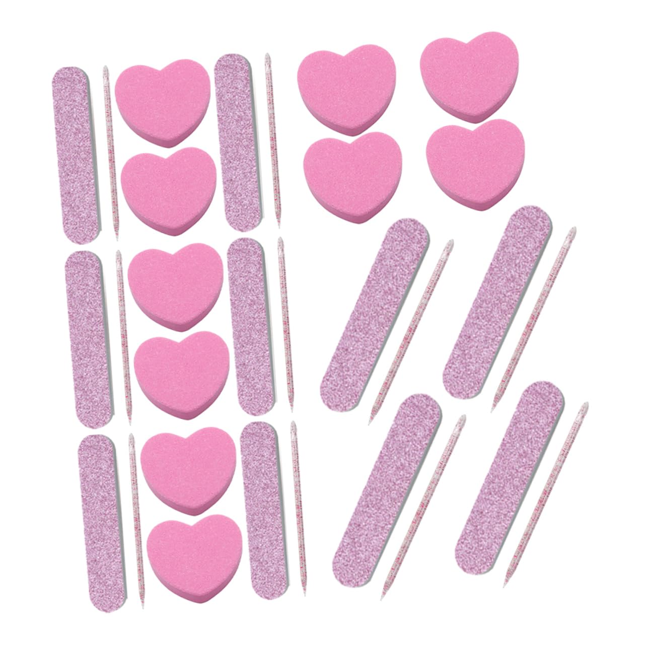 BESTYASH 20Sets Professional Manicure Kit with Sponge Nail Buffer Blocks and Files Lightweight Nail Care Tools for Home Travel Durable and Easy to Store for Grooming