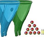Granny Pants Yard Game Giant Pants Outdoor Game with Bouncy Balls and Pumps(Random Color) Fun Backyard Activity for Birthdays, BBQs, Beach